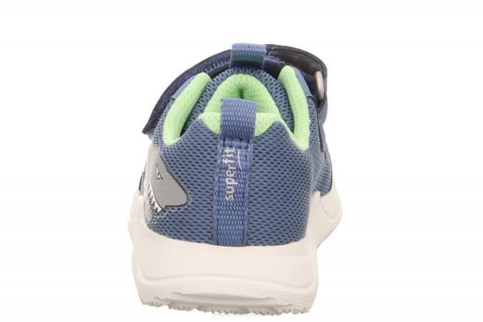 Superfit Blue/Light Green Babies RUSH - Sneakers low with Velcro Fastener Z6Z8240
