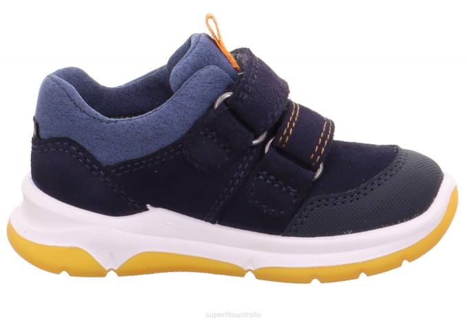 Superfit Blue/Orange Babies COOPER - Sneakers low with Velcro Fastener Z6Z8283