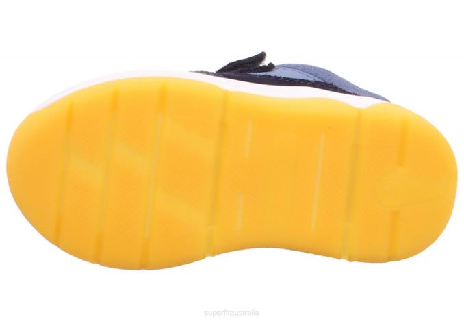 Superfit Blue/Orange Babies COOPER - Sneakers low with Velcro Fastener Z6Z8283