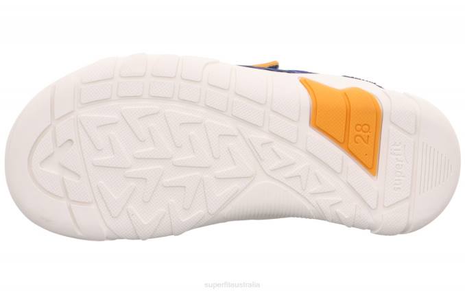 Superfit Blue/Orange Babies TRACE - Sneakers low with Velcro Fastener Z6Z8540