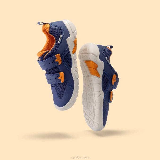 Superfit Blue/Orange Babies TRACE - Sneakers low with Velcro Fastener Z6Z8540