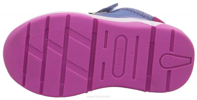 Superfit Blue/Pink Babies COOPER - Sneakers low with Velcro Fastener Z6Z8370