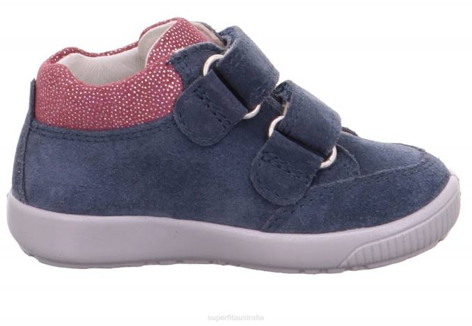 Superfit Blue/Pink Babies STARLIGHT - Sneakers low with Velcro Fastener Z6Z8386