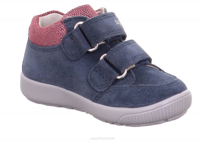Superfit Blue/Pink Babies STARLIGHT - Sneakers low with Velcro Fastener Z6Z8386