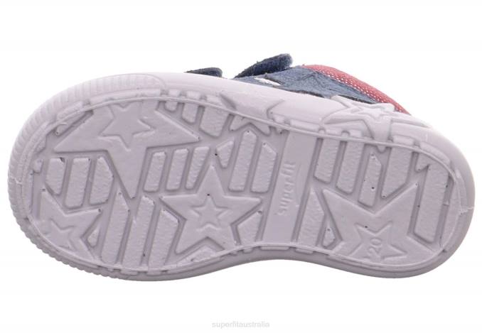 Superfit Blue/Pink Babies STARLIGHT - Sneakers low with Velcro Fastener Z6Z8386