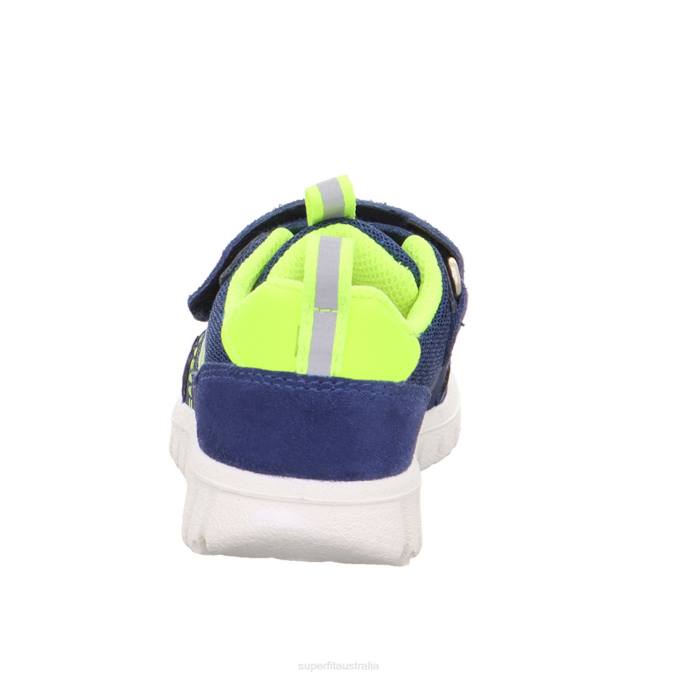 Superfit Blue/Yellow Babies SPORT7 MINI - Sneakers low with Velcro Fastener Z6Z8316