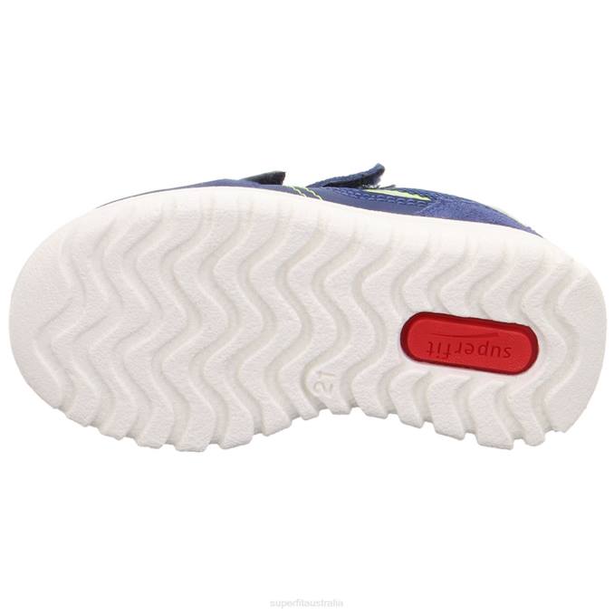 Superfit Blue/Yellow Babies SPORT7 MINI - Sneakers low with Velcro Fastener Z6Z8316