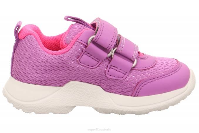 Superfit Purple/Pink Babies RUSH - Sneakers low with Velcro Fastener Z6Z8241