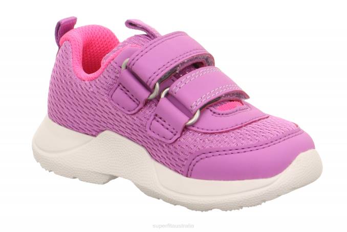 Superfit Purple/Pink Babies RUSH - Sneakers low with Velcro Fastener Z6Z8241