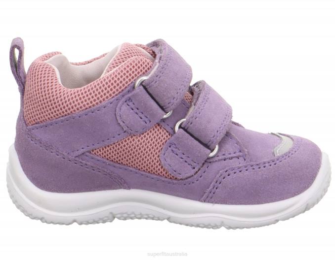 Superfit Purple/Pink Babies UNIVERSE - Sneakers low with Velcro Fastener Z6Z8254