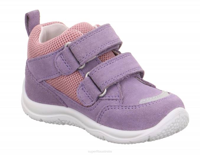 Superfit Purple/Pink Babies UNIVERSE - Sneakers low with Velcro Fastener Z6Z8254