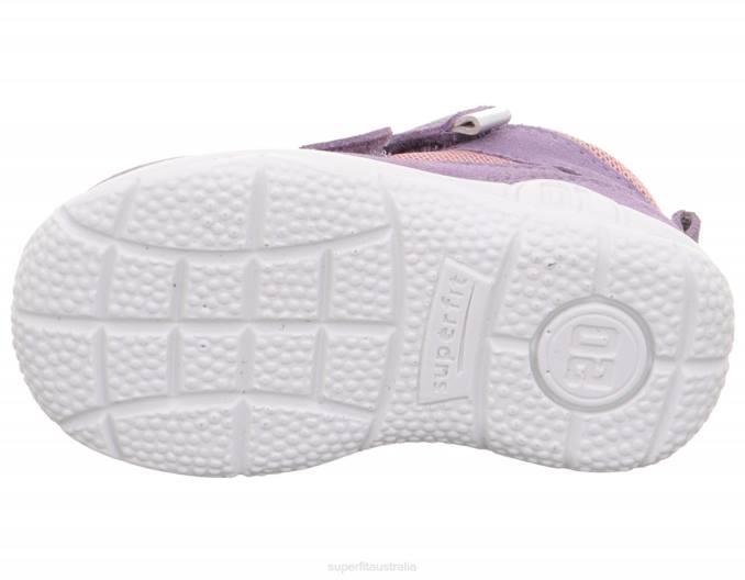 Superfit Purple/Pink Babies UNIVERSE - Sneakers low with Velcro Fastener Z6Z8254