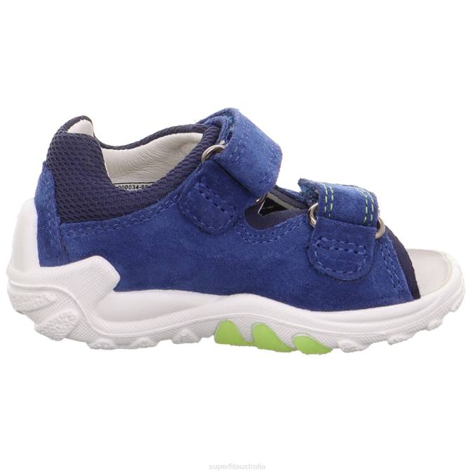 Superfit Blue/Light Green Babies FLOW - Sandal with Velcro Fastener Z6Z8179