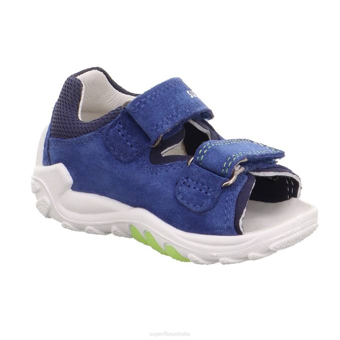 Superfit Blue/Light Green Babies FLOW - Sandal with Velcro Fastener Z6Z8179