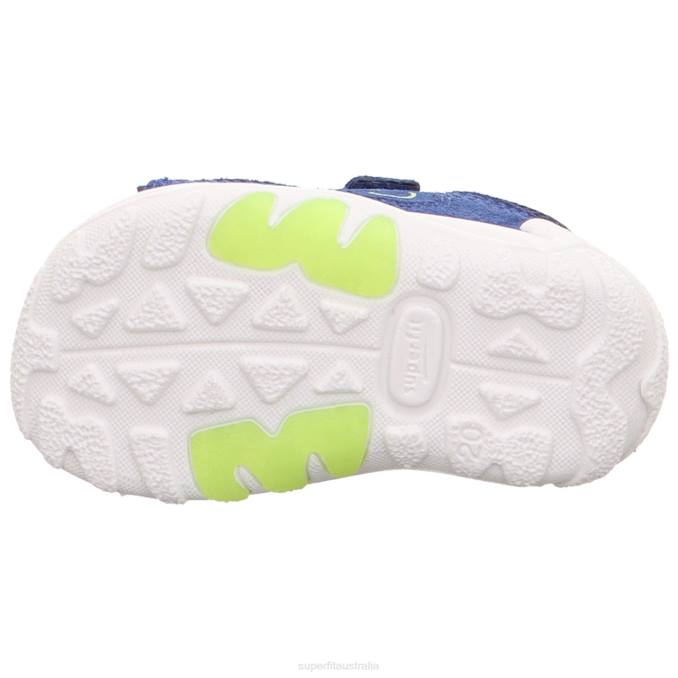 Superfit Blue/Light Green Babies FLOW - Sandal with Velcro Fastener Z6Z8179