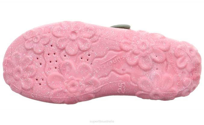 Superfit Light Green/Multicoloured Babies BONNY - Slipper with Velcro Fastener Z6Z836