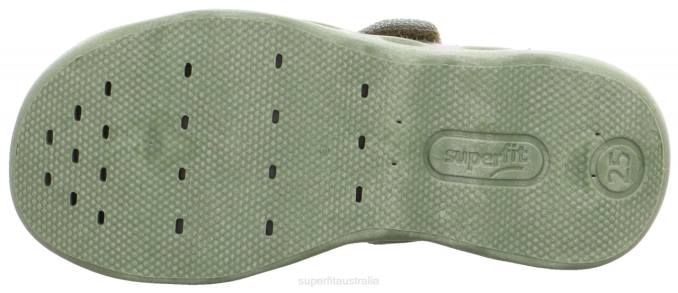 Superfit Light Green/Multicoloured Babies BUBBLE - Slipper with Velcro Fastener Z6Z871