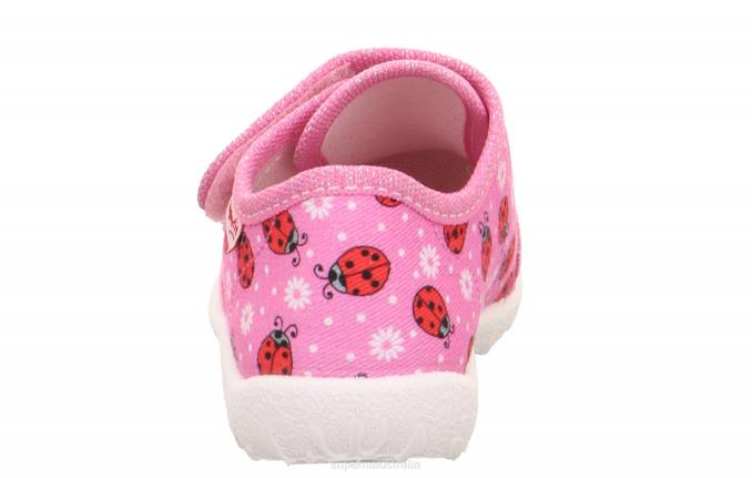 Superfit Pink/Multi Coloure Babies SPOTTY - Slipper with Velcro Fastener Z6Z824