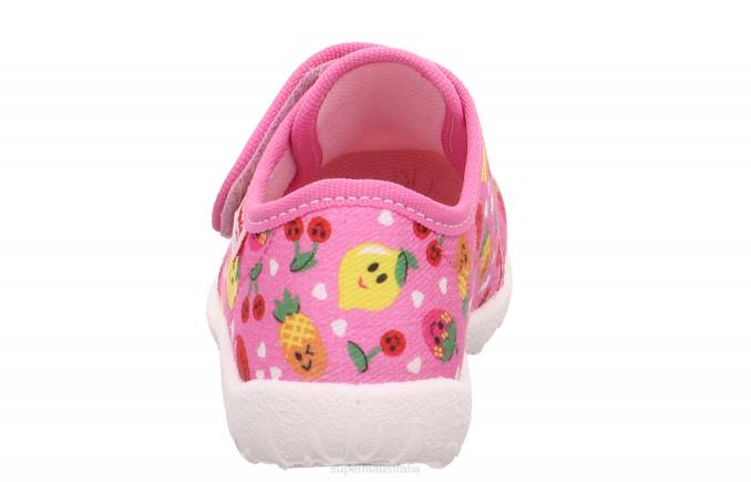 Superfit Pink/Multi Coloure Babies SPOTTY - Slipper with Velcro Fastener Z6Z874