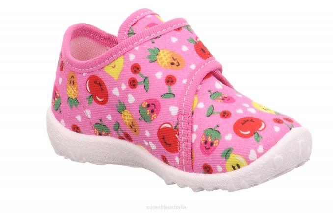 Superfit Pink/Multi Coloure Babies SPOTTY - Slipper with Velcro Fastener Z6Z874