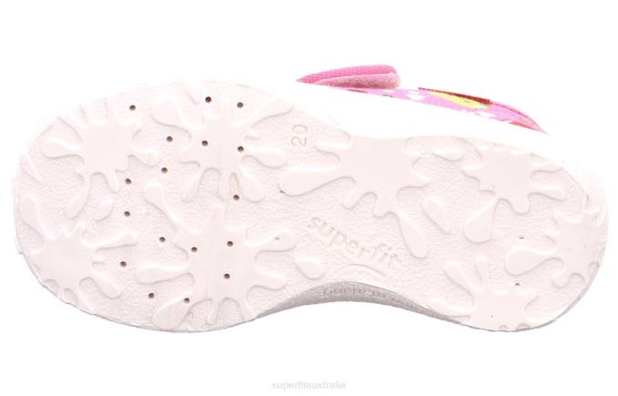 Superfit Pink/Multi Coloure Babies SPOTTY - Slipper with Velcro Fastener Z6Z874