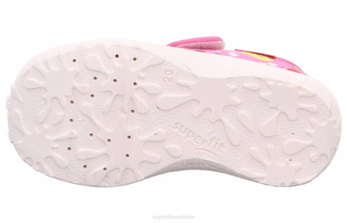 Superfit Pink/Multi Coloure Babies SPOTTY - Slipper with Velcro Fastener Z6Z874