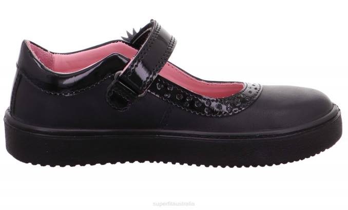 Superfit Black Toddlers HEAVEN - Ballerina with Velcro Fastener Z6Z8609