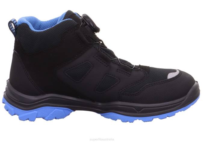 Superfit Black/Light Blue Toddlers JUPITER - Boot with BOA Fit System Z6Z8903