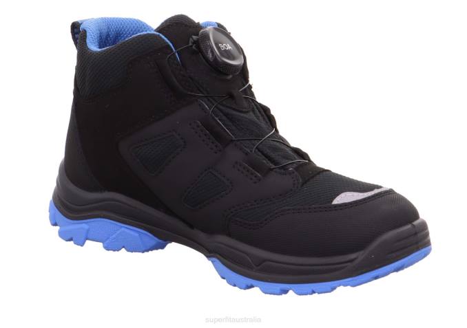 Superfit Black/Light Blue Toddlers JUPITER - Boot with BOA Fit System Z6Z8903