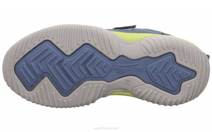 Superfit Blue/Light Green Toddlers STORM - Sneakers low with Velcro Fastener Z6Z8834