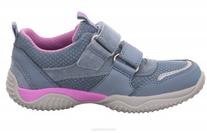 Superfit Blue/Purple Toddlers STORM - Sneakers low with Velcro Fastener Z6Z8818