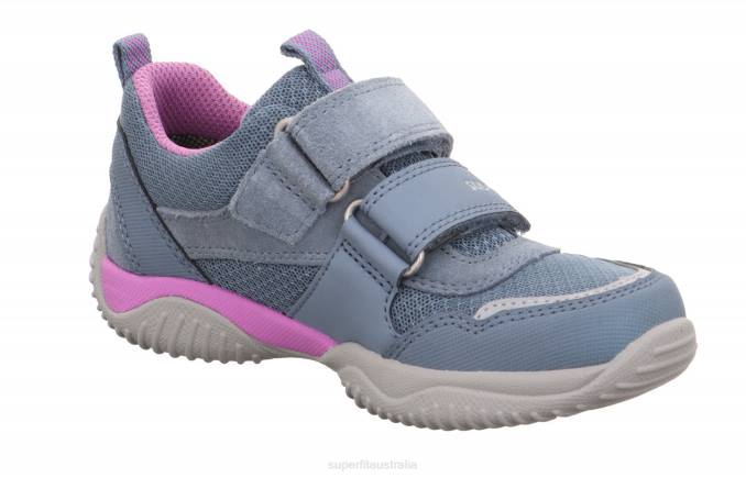Superfit Blue/Purple Toddlers STORM - Sneakers low with Velcro Fastener Z6Z8818