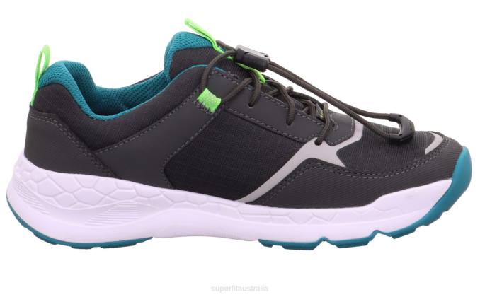 Superfit Grey/Green Toddlers FREE RIDE - Sneakers low with Quick release fastener Z6Z8887
