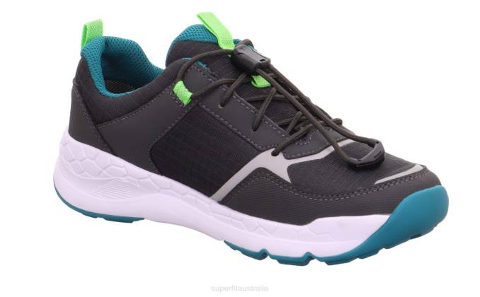 Superfit Grey/Green Toddlers FREE RIDE - Sneakers low with Quick release fastener Z6Z8887