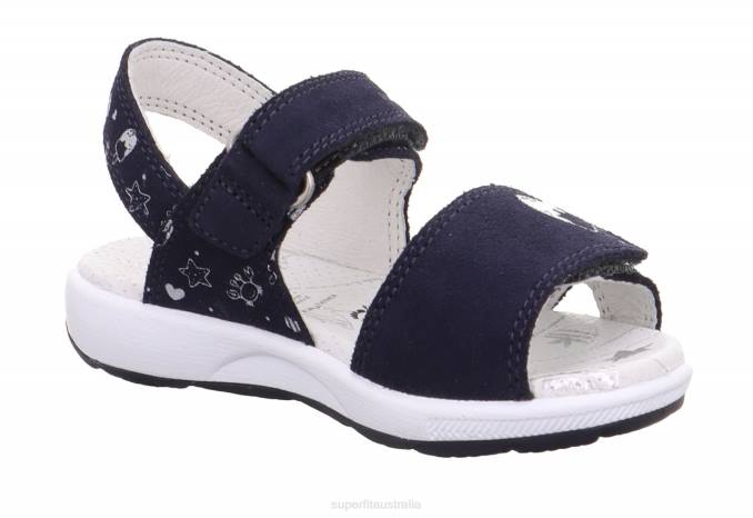 Superfit Blue Toddlers EMILY - Sandal with Velcro Fastener Z6Z8660