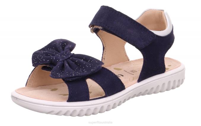 Superfit Blue Toddlers SPARKLE - Sandal with Velcro Fastener Z6Z8683