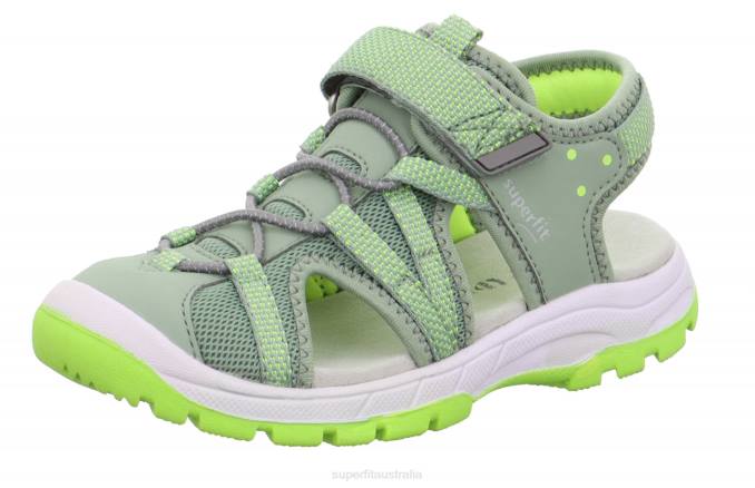 Superfit Light Green/Yellow Toddlers TORNADO LIGHT - Sandal with Velcro Fastener Z6Z8687