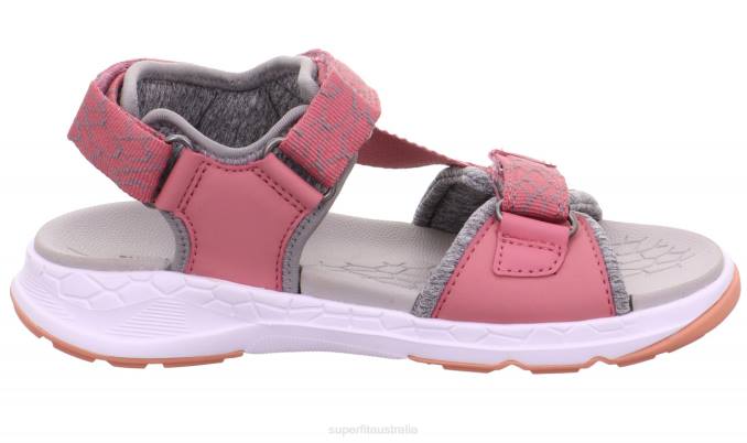 Superfit Pink/Orange Toddlers CRISS CROSS - Sandal with Velcro Fastener Z6Z8635
