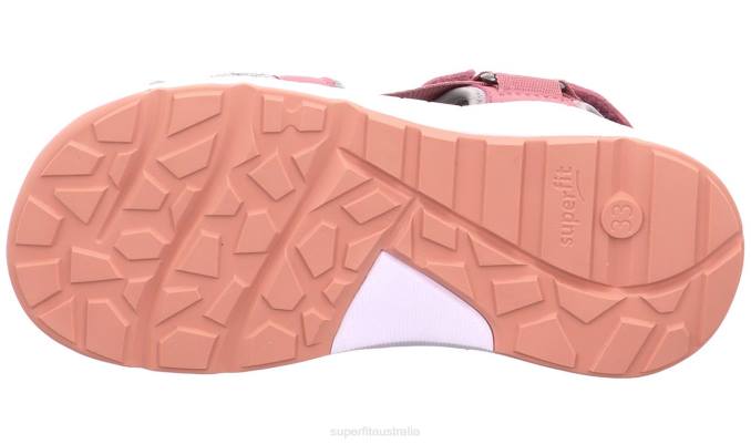 Superfit Pink/Orange Toddlers CRISS CROSS - Sandal with Velcro Fastener Z6Z8635