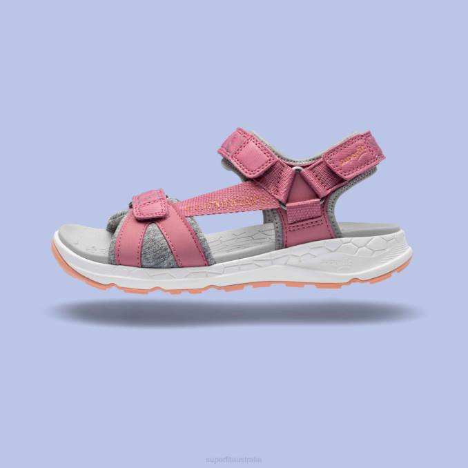 Superfit Pink/Orange Toddlers CRISS CROSS - Sandal with Velcro Fastener Z6Z8635
