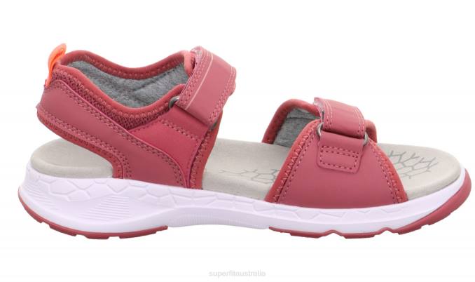 Superfit Pink/Orange Toddlers CRISS CROSS - Sandal with Velcro Fastener Z6Z8648