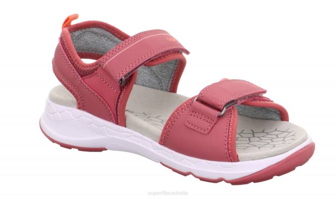 Superfit Pink/Orange Toddlers CRISS CROSS - Sandal with Velcro Fastener Z6Z8648