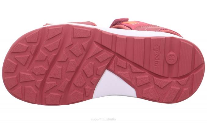 Superfit Pink/Orange Toddlers CRISS CROSS - Sandal with Velcro Fastener Z6Z8648