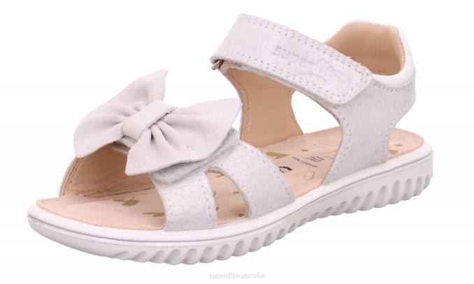 Superfit White Toddlers SPARKLE - Sandal with Velcro Fastener Z6Z8625
